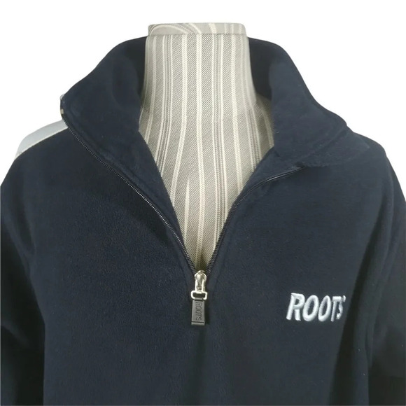 Roots Athletics  Fleece Sweater, Half Zip, L/44 - Picture 2 of 7